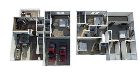 bedroom floor plan anting 3d visualization of the apartment